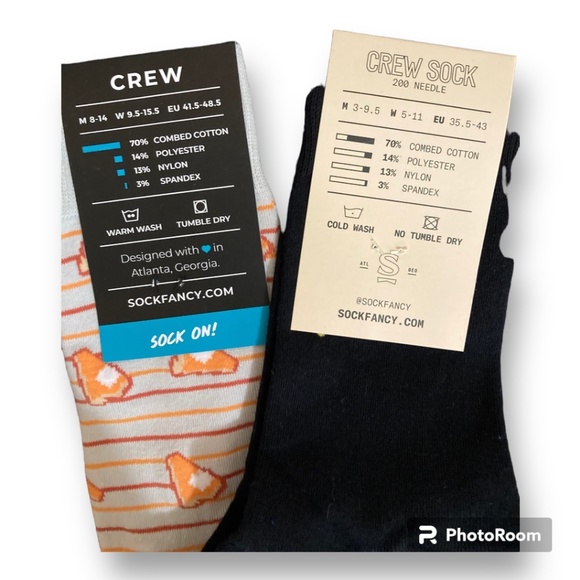 Unisex Crew Socks / Casual Socks / Dress Socks / all Occasion Socks / 2 Pairs - Picture 4 of 4
